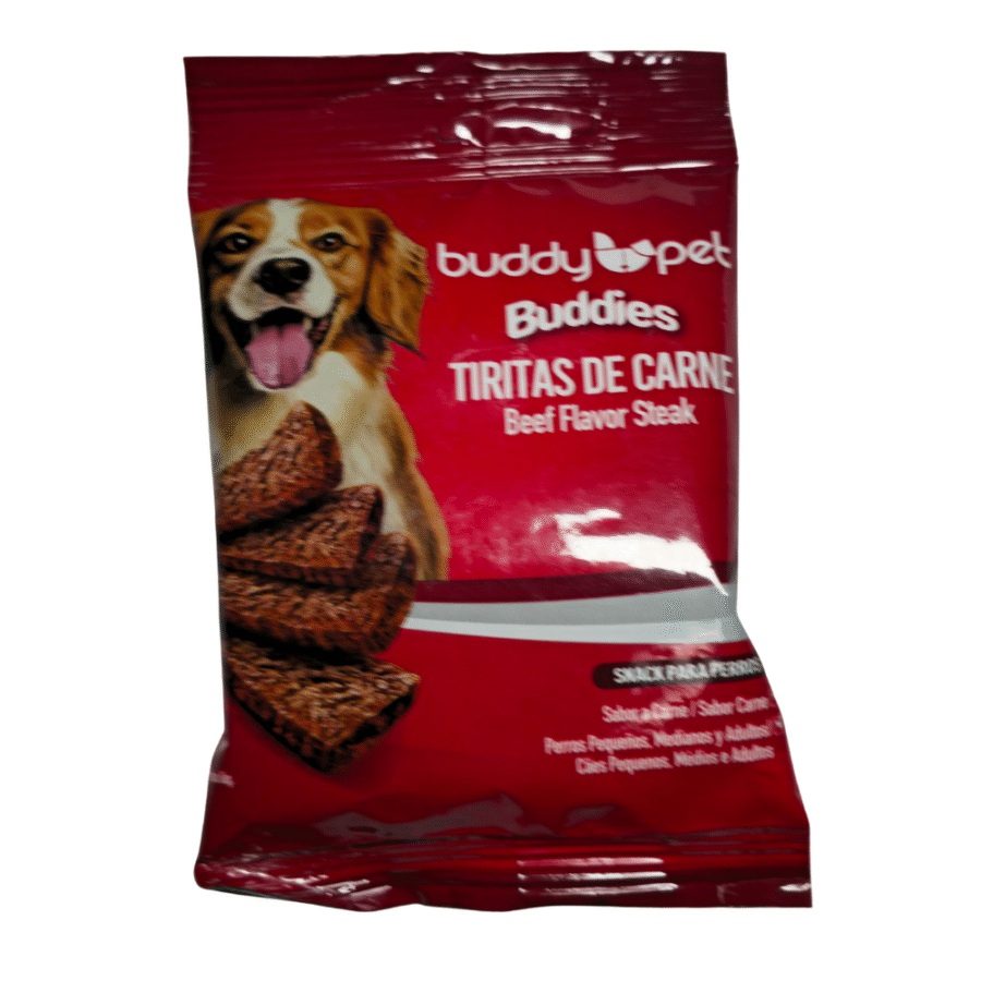 Buddy Pet Buddies – Tiritas de Carne Sabor Steak