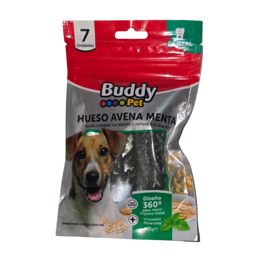 Buddy Pet – Hueso de Avena y Menta Dental Snack