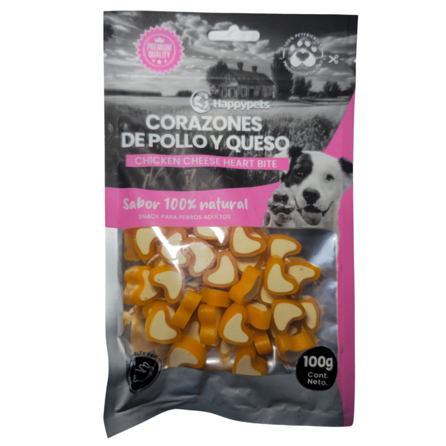 Corazones de pollo y queso