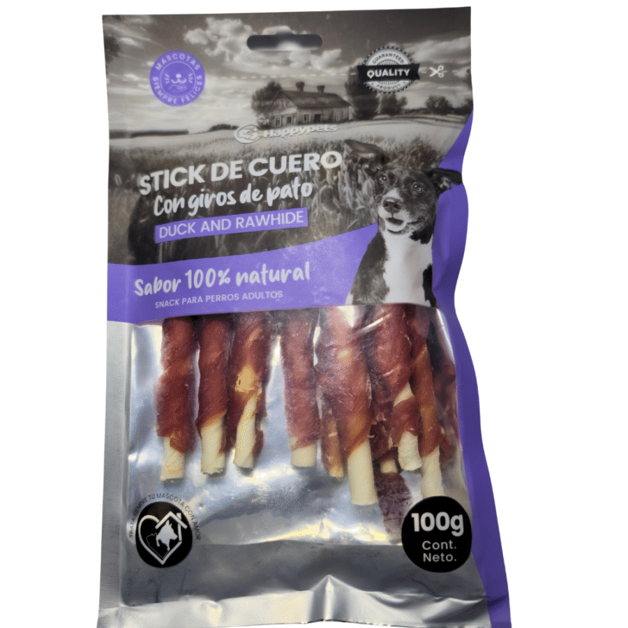 Stick de cuero con giros de pato